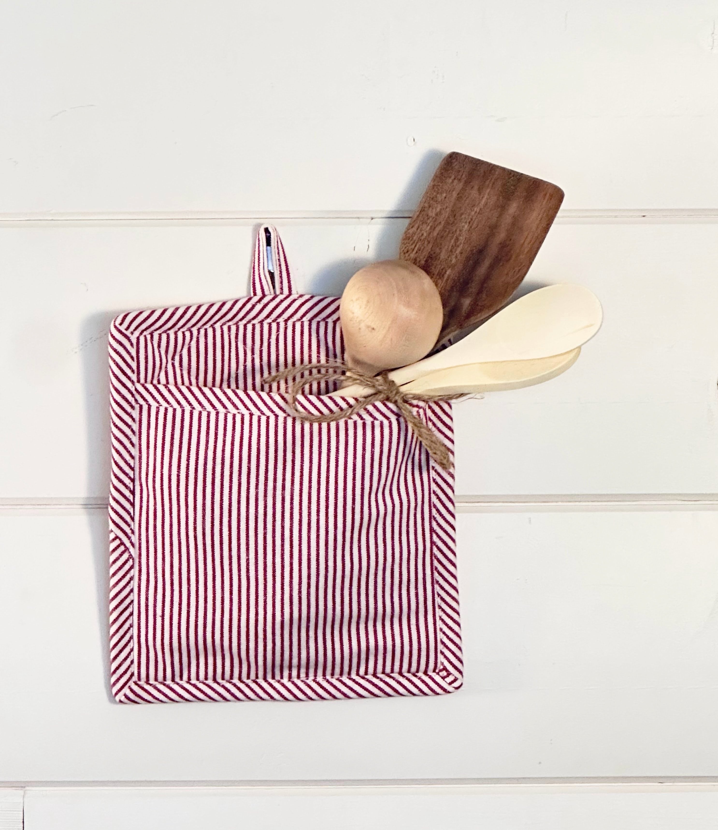 Heritage Ticking Pot Holder