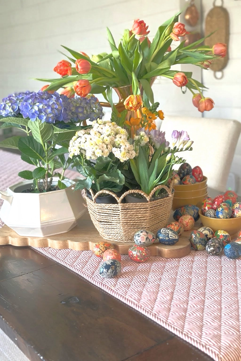 Heritage Ticking Quilted Runner
