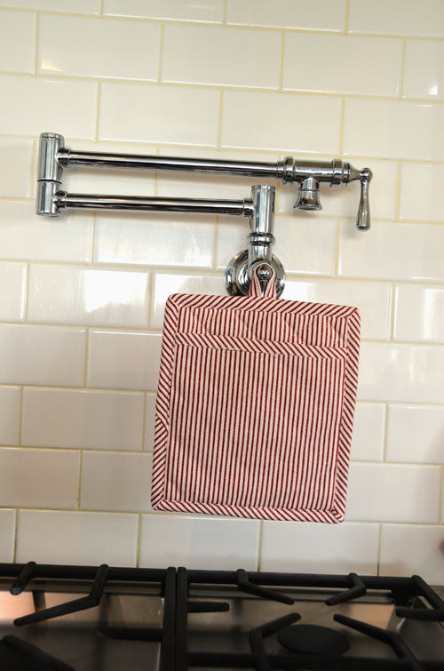 Heritage Ticking Pot Holder