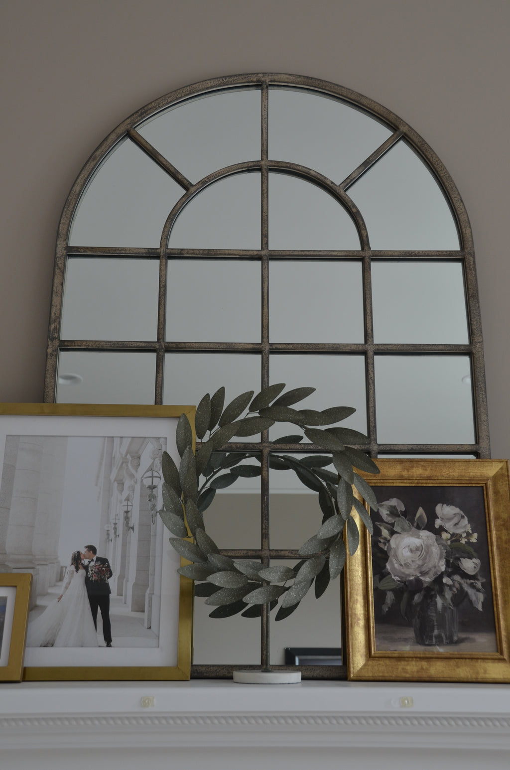 Wreath on stand