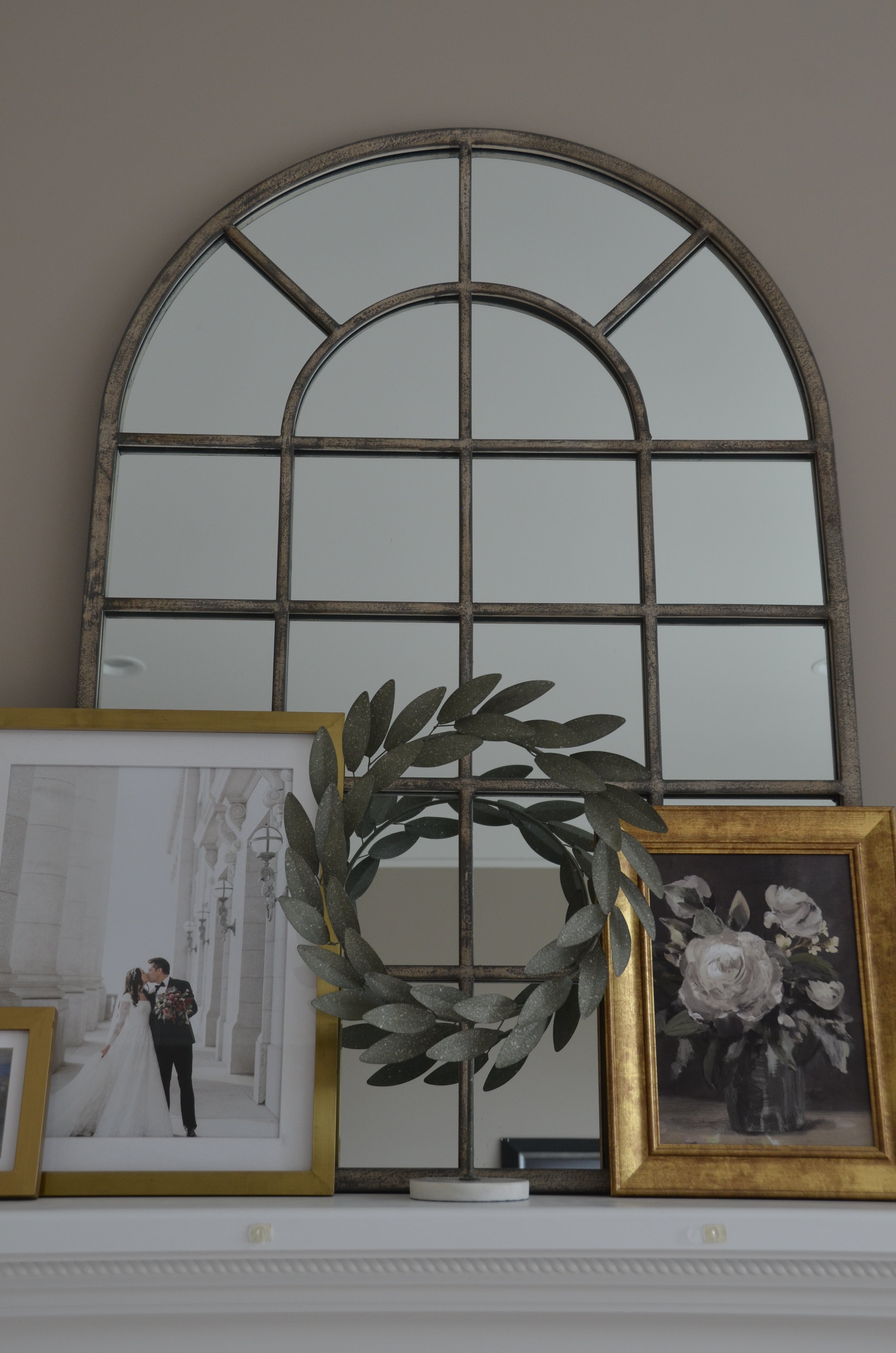 Wreath on stand