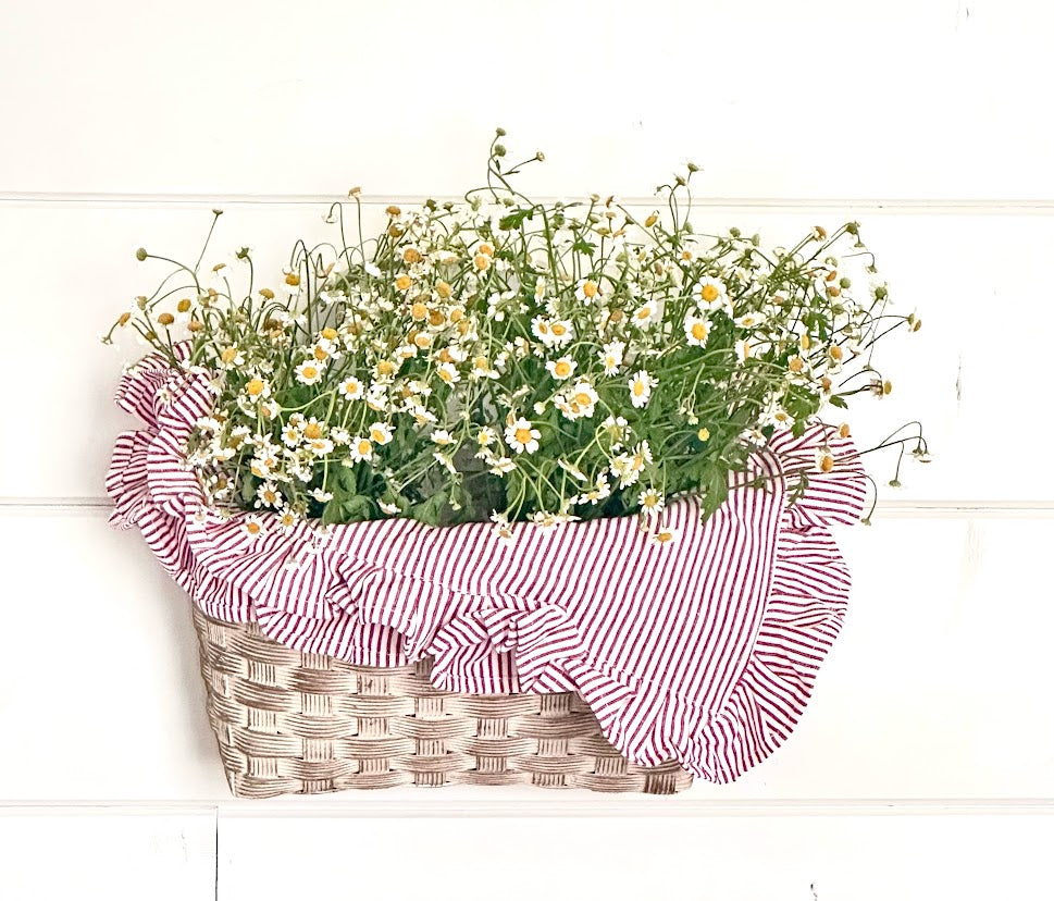 Heritage Ticking Ruffled Napkin